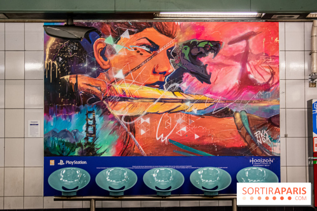 Horizon Forbidden West : l'exposition dans le métro parisien - nos photos