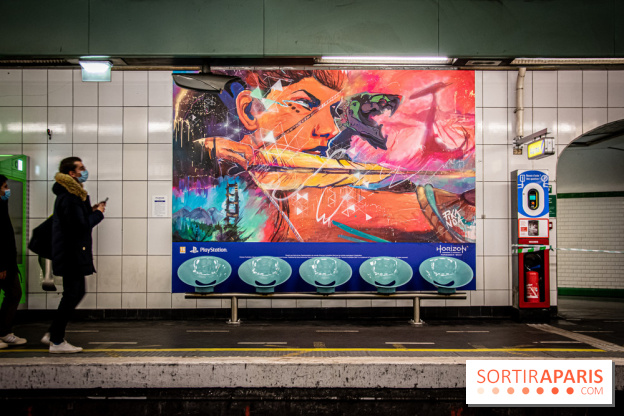 Horizon Forbidden West : l'exposition dans le métro parisien - nos photos