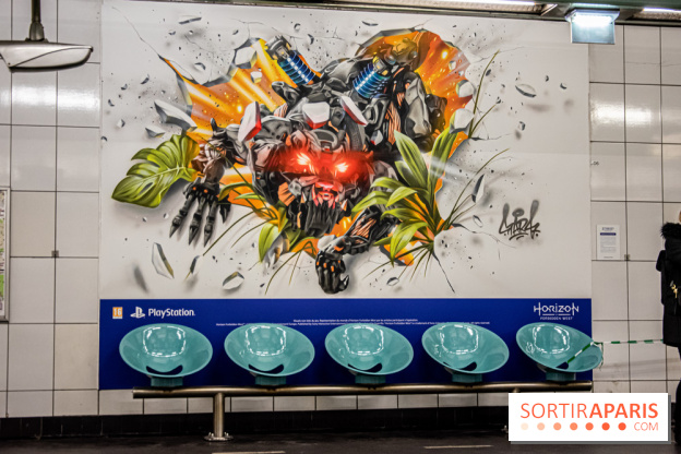 Horizon Forbidden West : l'exposition dans le métro parisien - nos photos