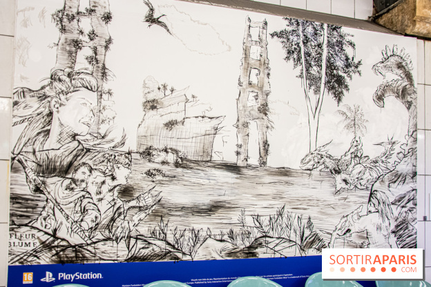 Horizon Forbidden West : l'exposition dans le métro parisien - nos photos