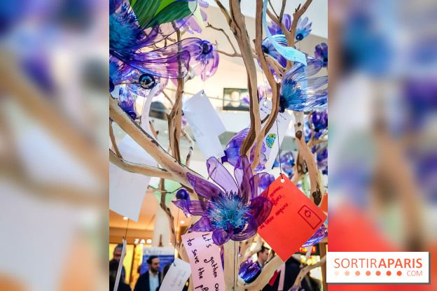 Les bouteilles à la mer, l'exposition poétique et florale autour de la pollution à Beaugrenelle