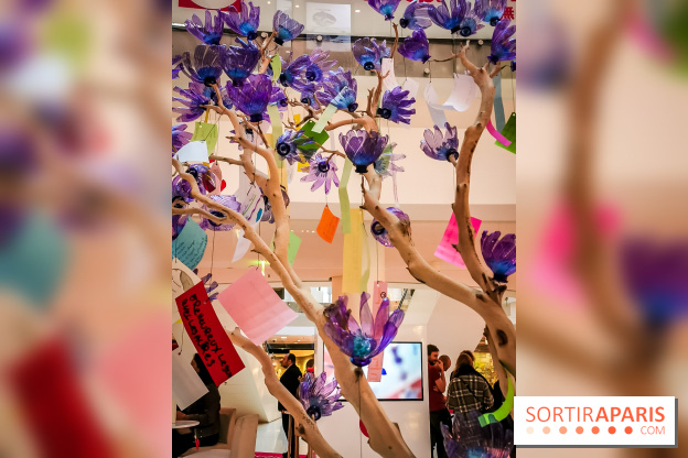 Les bouteilles à la mer, l'exposition poétique et florale autour de la pollution à Beaugrenelle