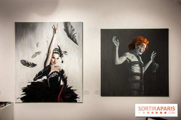 Pop Corn Time, nos photos de l'exposition de toiles et de NFT à la galerie Goldshteyn-Saatort