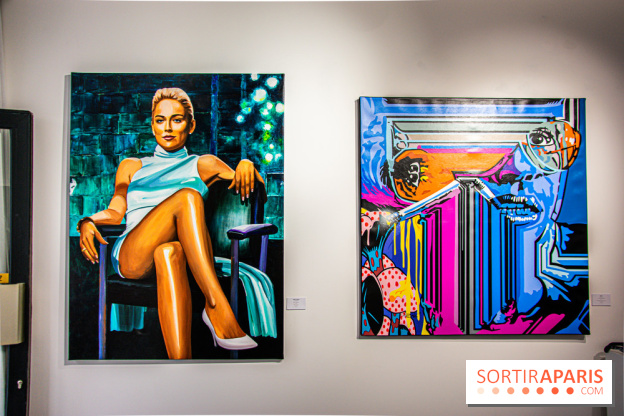 Pop Corn Time, nos photos de l'exposition de toiles et de NFT à la galerie Goldshteyn-Saatort