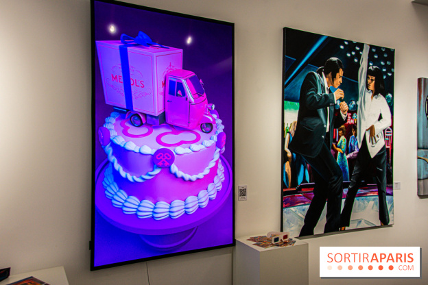 Pop Corn Time, nos photos de l'exposition de toiles et de NFT à la galerie Goldshteyn-Saatort