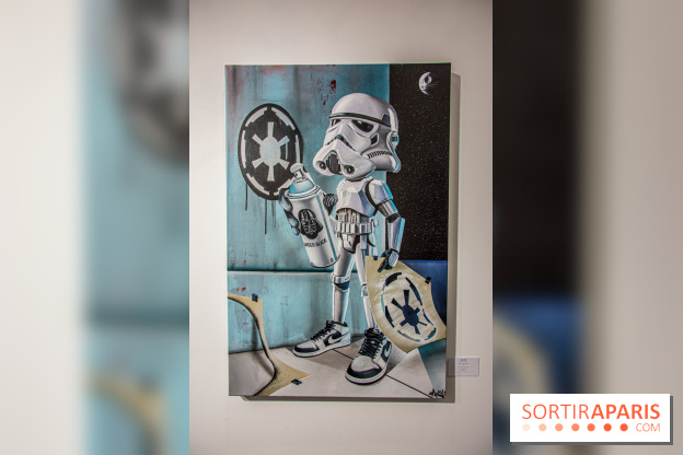 Pop Corn Time, nos photos de l'exposition de toiles et de NFT à la galerie Goldshteyn-Saatort