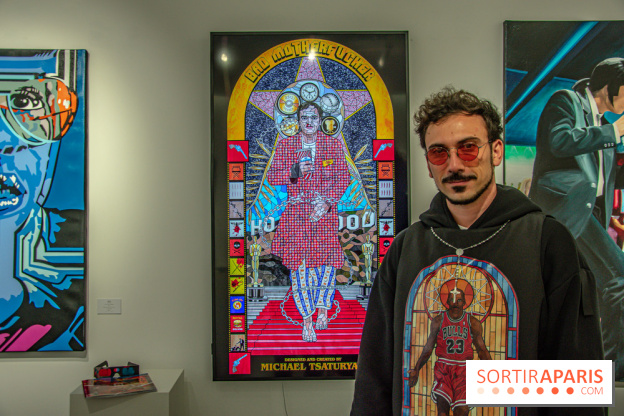 Pop Corn Time, nos photos de l'exposition de toiles et de NFT à la galerie Goldshteyn-Saatort