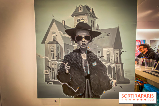 Pop Corn Time, nos photos de l'exposition de toiles et de NFT à la galerie Goldshteyn-Saatort