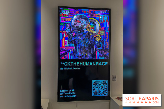 Pop Corn Time, nos photos de l'exposition de toiles et de NFT à la galerie Goldshteyn-Saatort