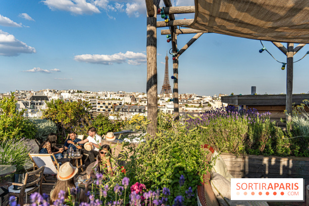 La terrasse en Rooftop du Brach, le bar perché dans un jardin potager
