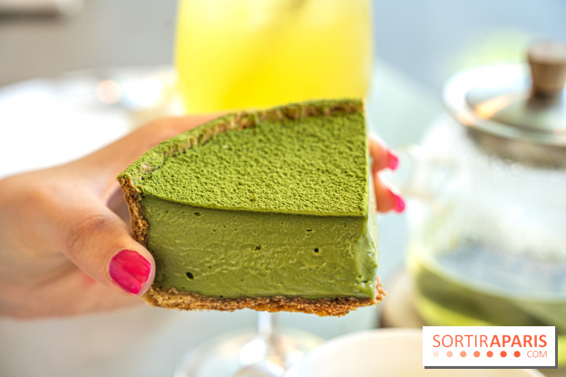 Pâtisserie Pages Blanches, flan matcha