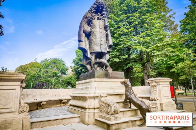 Visuels Paris - statue Jean de la Fontaine jardin Ranelagh