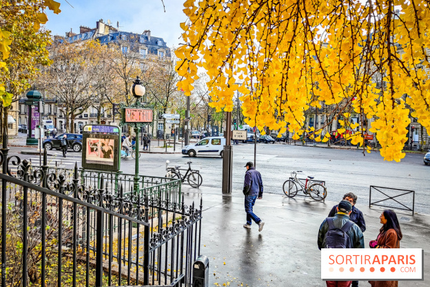 Visuels Paris - métro automne arbre