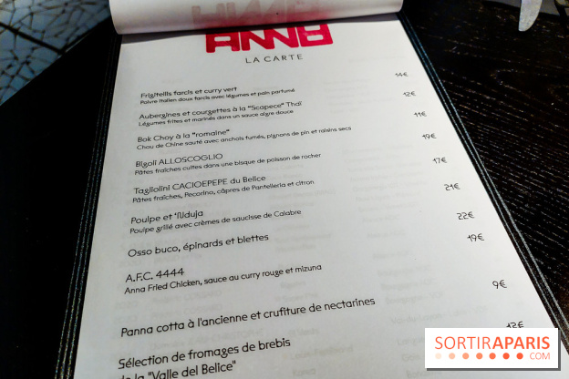 Anna, restaurant et bar italien à Paris, nos photos