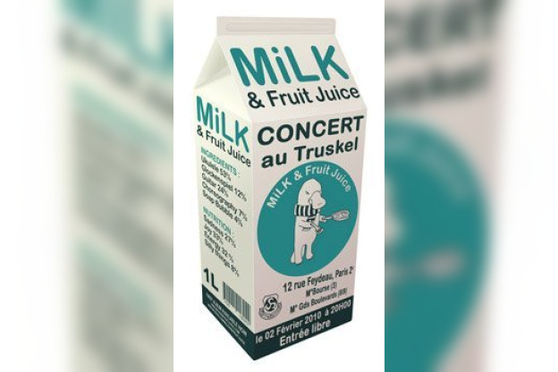 milk and fruit juice
truskel