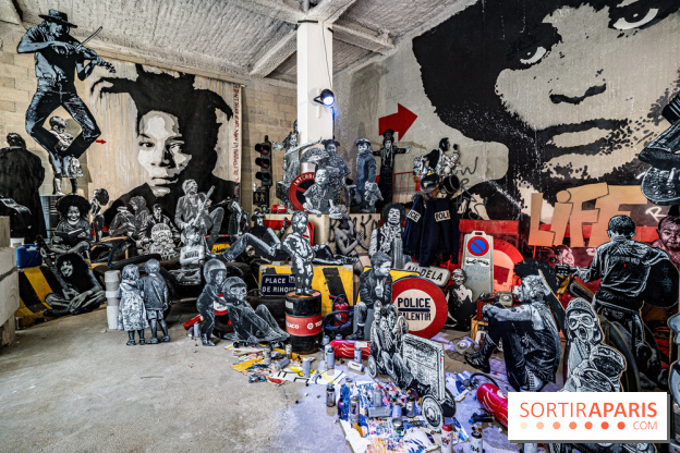 Exposition Jef Aérosol à Paris, 40 ans de pochoirs