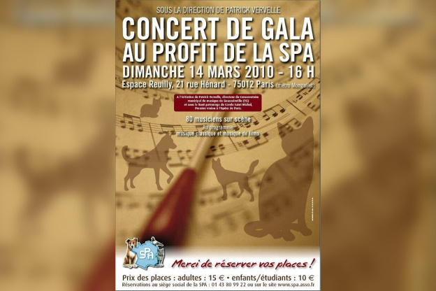 Concert de gala au profit de la spa