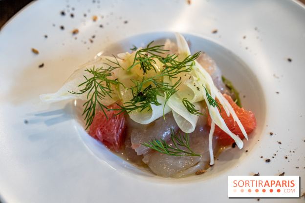 Sphère restaurant Paris 8e - daurade aux agrumes - fenouil