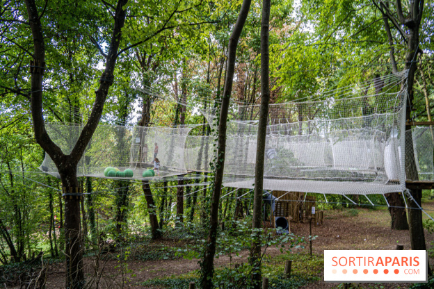 Accrocamp Poissy, le nouvel accrobranche au parc du château de Villiers