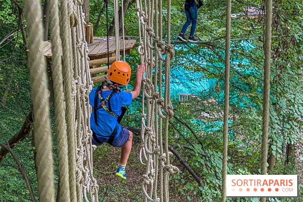 Accrocamp Poissy, le nouvel accrobranche au parc du château de Villiers