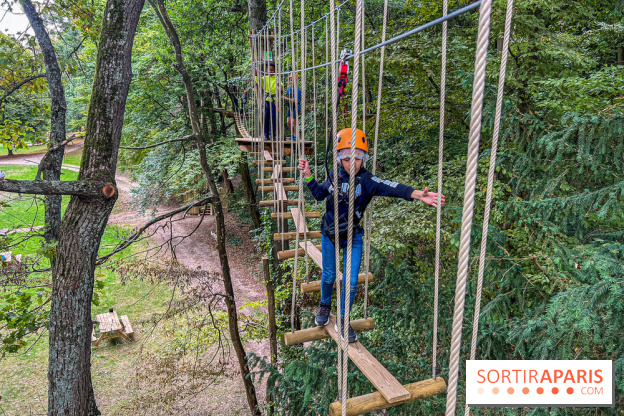 Accrocamp Poissy, le nouvel accrobranche au parc du château de Villiers