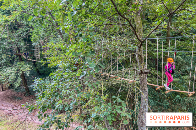 Accrocamp Poissy, le nouvel accrobranche au parc du château de Villiers