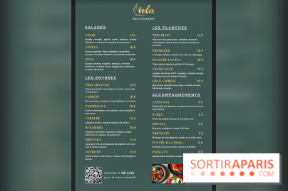 La Vela, le restaurant italien - méditerranéen de Boulogne - carte - menu