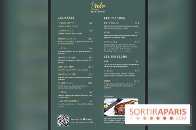 La Vela, le restaurant italien - méditerranéen de Boulogne - carte - menu