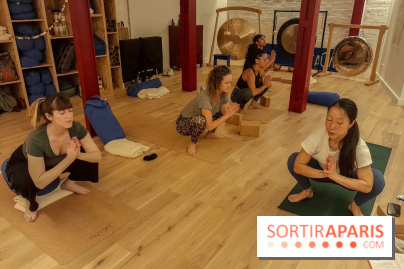 At Aûm, studio de yoga et espace de coworking dans le 20e
