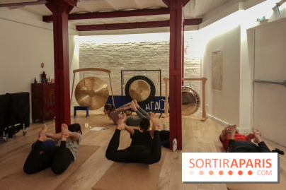 At Aûm, studio de yoga et espace de coworking dans le 20e