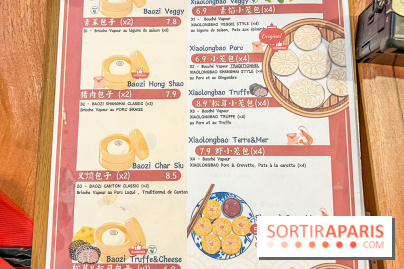 DDimdimsum Paris, le restaurant de vapeurs - menu - carte