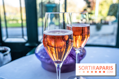 Grande Cascade restaurant 16e - Bois de Boulogne - champagne rosé