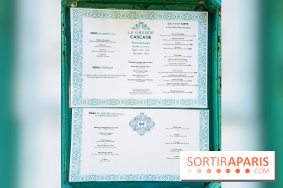 Grande Cascade restaurant 16e - Bois de Boulogne - carte - menu