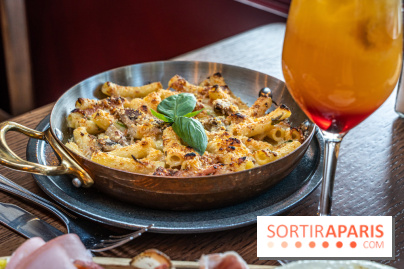 Raclette italienne chez I Grappoli à Paris - macaroni fromage