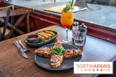 Raclette italienne chez I Grappoli à Paris - entrée - bruschetta