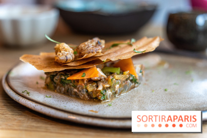 Ambos restaurant Paris - Cristina et Pierre Chomet - tarte crevettes pad thaï