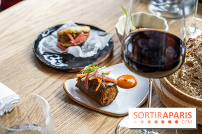 Ambos restaurant Paris - Cristina et Pierre Chomet - arepa - galette saucisse