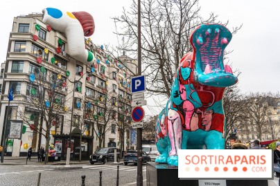 Exposition Julien et ses Juliogoths, avenue George V Paris