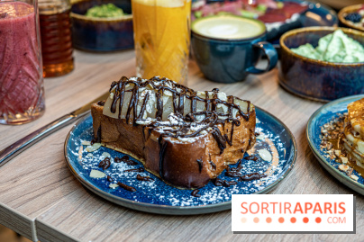 Parenthèse Brunch, le nouveau brunch pas cher et gourmand Paris 10e -  pain perdu poire chocolat