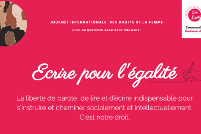 Lumidacieuse avec ses mots - égalité 8 mars