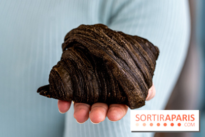 Bara boulangerie - pâtisserie à Paris - croissant au charbon