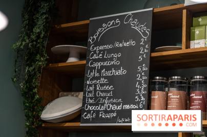 Chocolats chauds de Une Glace à Paris -  menu café