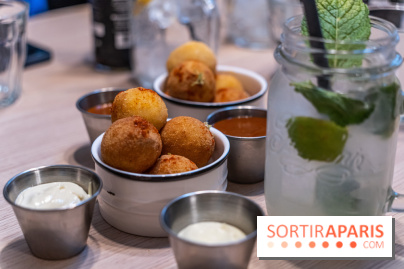 Jòia Bun - restaurant de burgers - Hélène Darroze -  croquetas fourrées aux macaronis au fromage