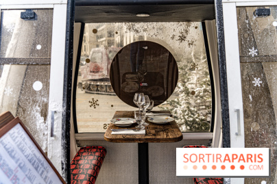 Papa Pool, le restaurant d'Arnaud Delvenne et Stéphane Rotenberg à Clamart -  cabine ski