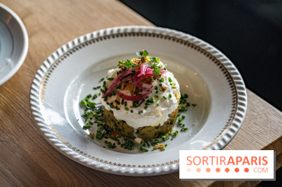 Papa Pool, le restaurant d'Arnaud Delvenne et Stéphane Rotenberg à Clamart -  salade de pomme de terre haddock