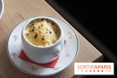 Papa Pool, le restaurant d'Arnaud Delvenne et Stéphane Rotenberg à Clamart -  soupe à l'oignon