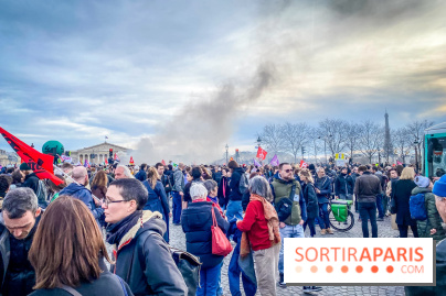 Manifestation Paris - Visuels - Réforme des retraites place Concorde