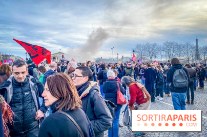 Manifestation Paris - Visuels - Réforme des retraites place Concorde
