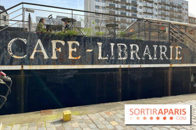 L'eau et les rêves, la péniche-librairie botanique sur le Canal de l’Ourcq