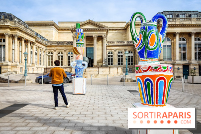 Exposition à l'Assemblée nationale : Alexandre Benjamin Navet décore la cour du Palais Bourbon